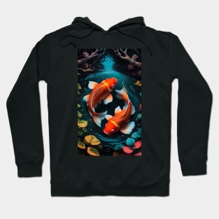 Two Koi Fish | T Shirt Design Hoodie